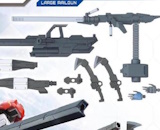 Bandai Hobby Option Parts Set Gunpla 12 – Grand Railgun Pour Gundam Iron Blood Orphans, Kit Modèle 1/144