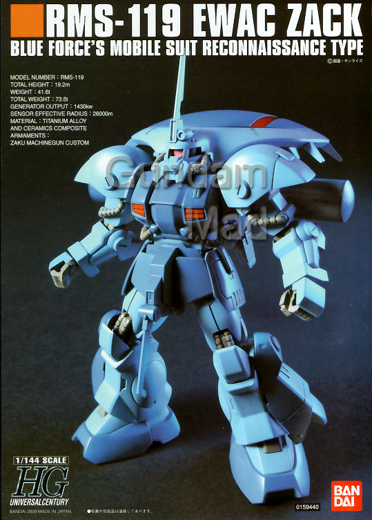 Gundam Mad :: Gundam Models :: 1/144 HGUC RMS-119 Ewac Zack