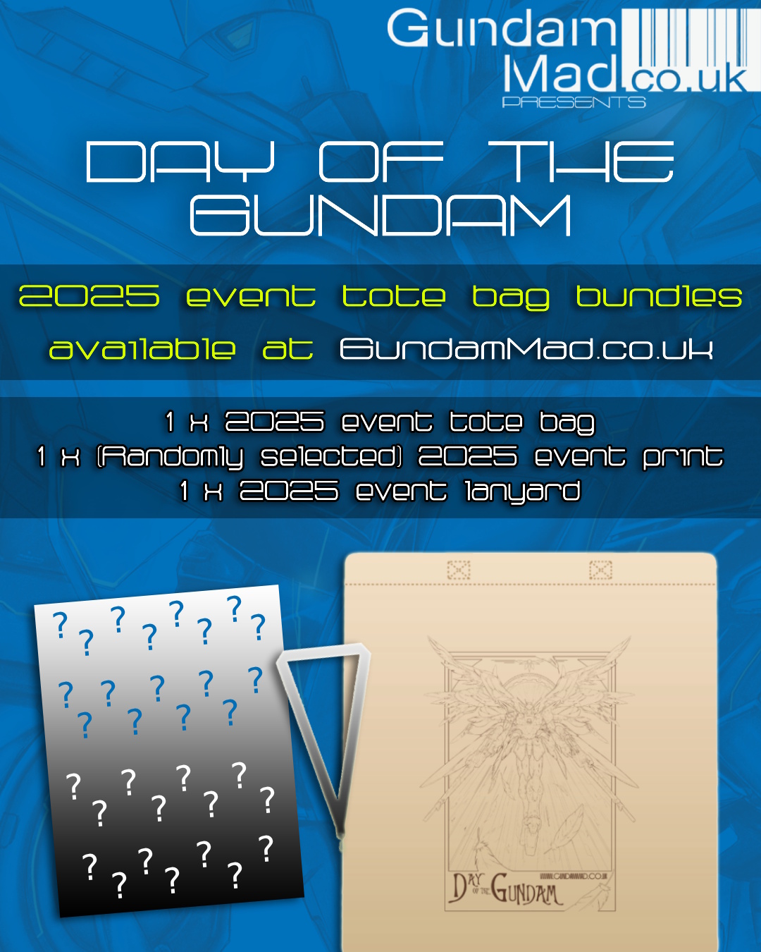 Day of the Gundam 2025 Tote Bag Bundle