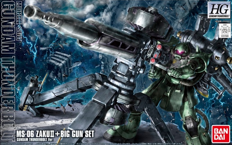 1/144 HG Zaku II & Big Gun (Thunderbolt Ver.) Anime Ver.