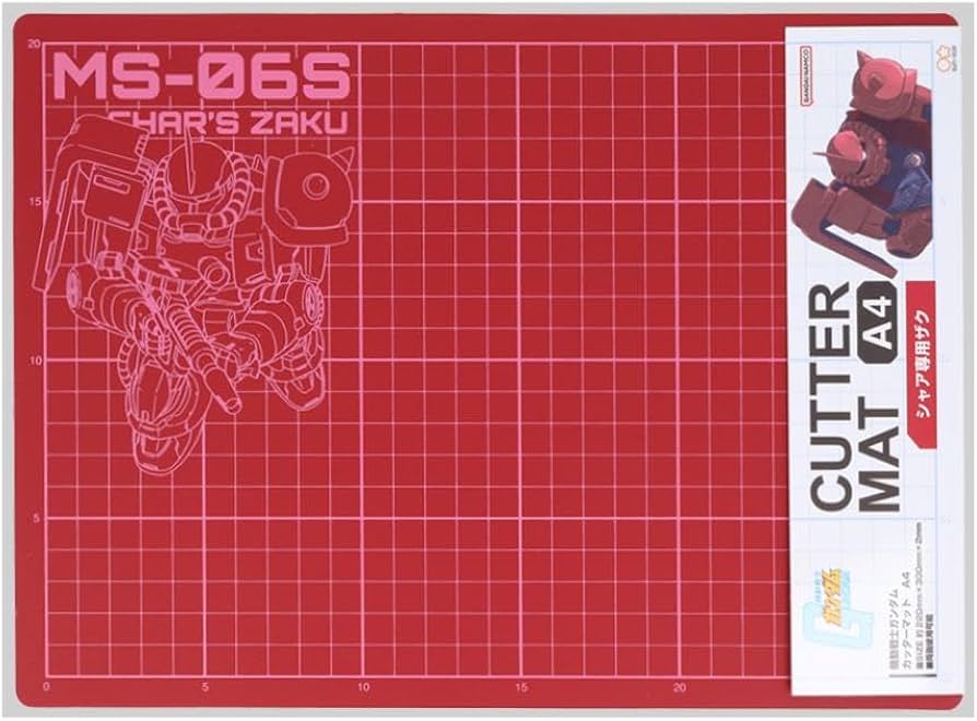 Gundam Stationery 12: Cutter Mat A4 Char's Zaku