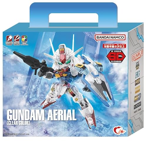 SD Gundam EX Standard Gundam Aerial Tote Box Gunpla (Clear Color Ver.) 