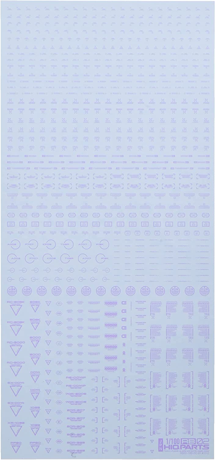 1/100 RB02 Caution Decal - Pastel Violet