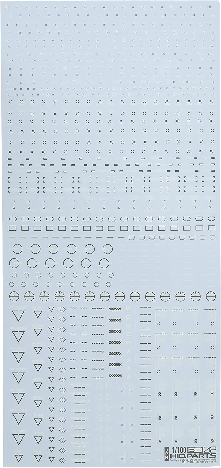 1/100 RB02 Caution Decal - White and Grey 