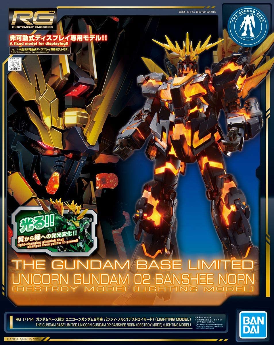 1/144 RG Unicorn Gundam 02 Banshee Norn (Destroy Mode - Lighting Model)