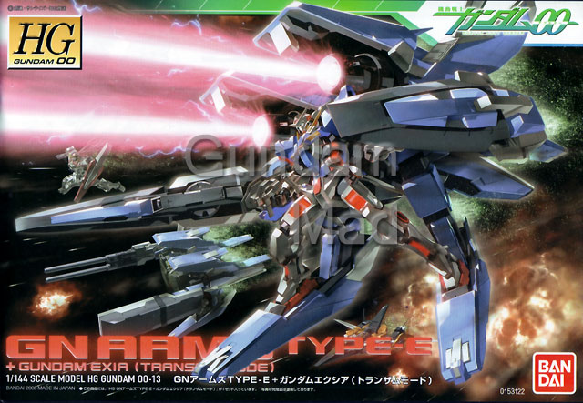 1/144 HG GN Arms Type E+Gundam Exia (Transam Mode)