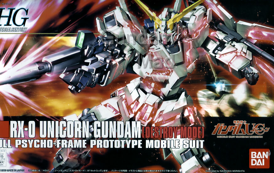 1/144 HGUC Unicorn Gundam Destroy Mode