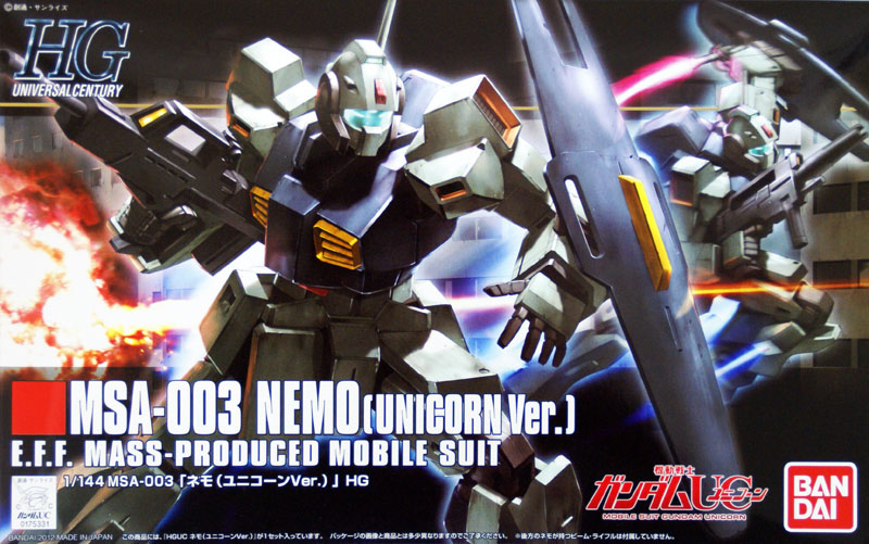 1/144 HGUC MSA-003 Nemo (Unicorn Ver.)