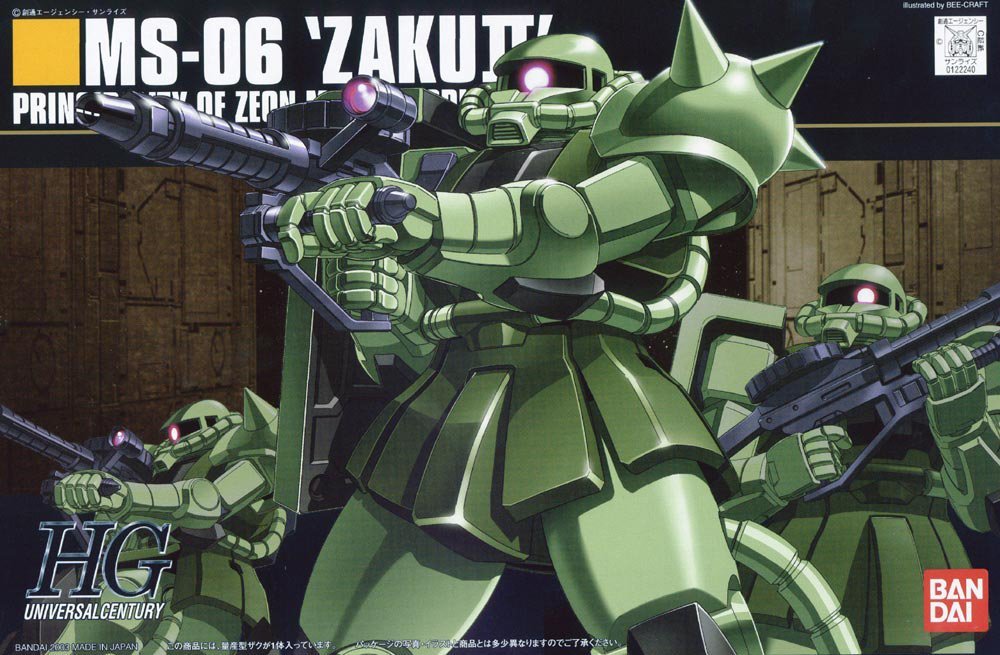 1/144 HGUC MS-06 Zaku II  