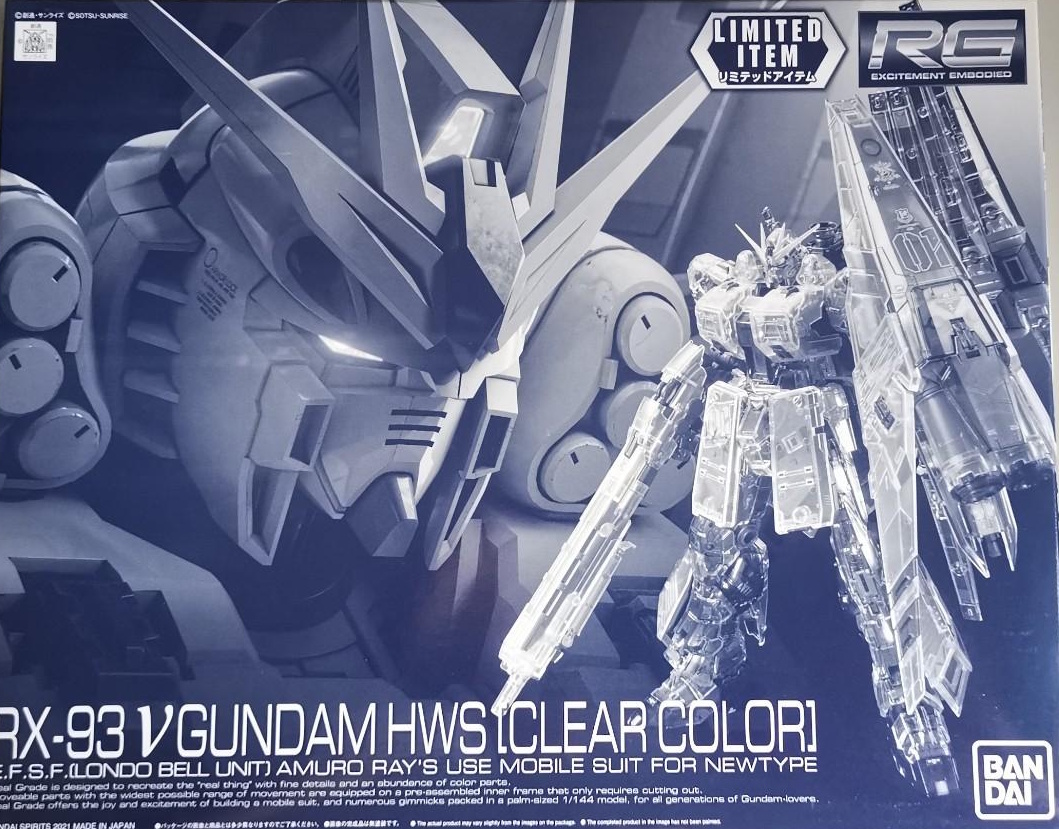 1/144 RG RX-93 Nu Gundam HWS (Clear Ver.) 