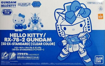 SD Gundam EX Standard RX-78-2 Gundam / Hello Kitty Set (Clear Colour Ver.)