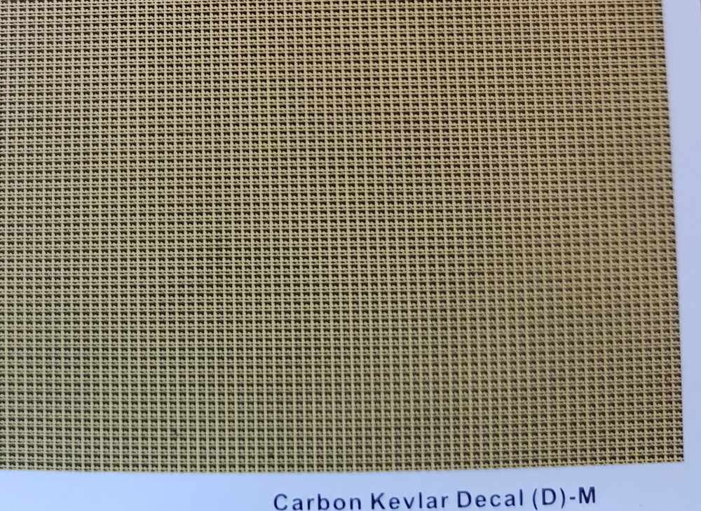 Carbon Kevlar Decal (D) -M  (HD04-0105) (1 Sheet)