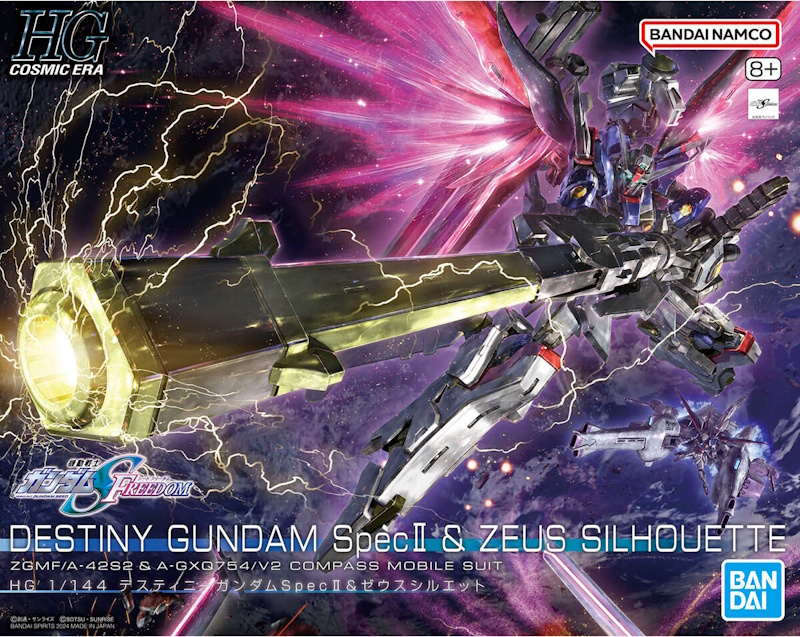 1/144 HGCE Destiny Gundam Spec II & Zeus Sillouette