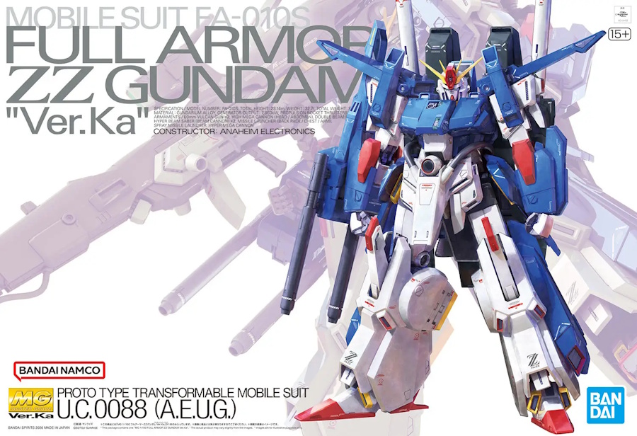 1/100 MG FA-010-S Full Armor ZZ Gundam Ver. Ka 