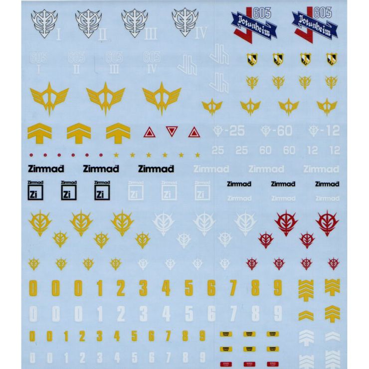 Gundam Decal 29 for 1/144 HGUC Zeon MS 2