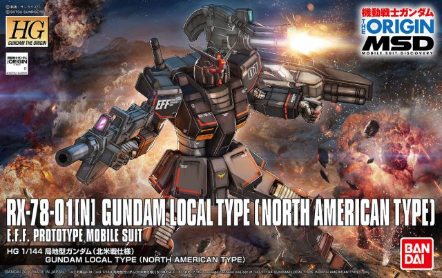 1/144 HG Gundam The Origin Local Type (North American Type)