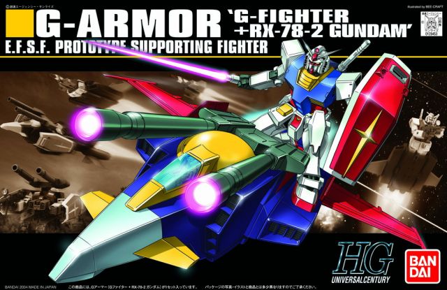 1/144 HGUC G-Armor (RX-78-2 Gundam and G- Fighter)