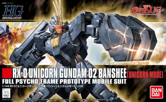 1/144 HGUC RX-0 Unicorn Mode Gundam 02 Banshee