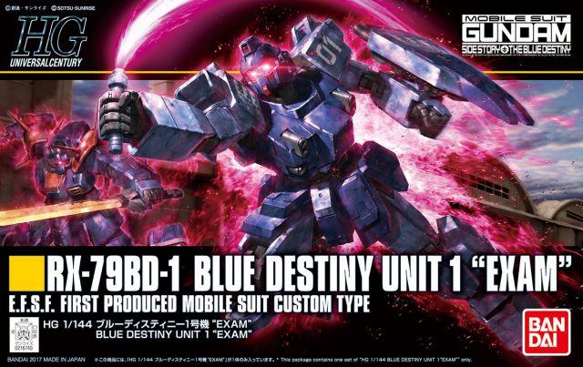 1/144 HG RX-79BD-1 Blue Destiny Unit 1 Exam