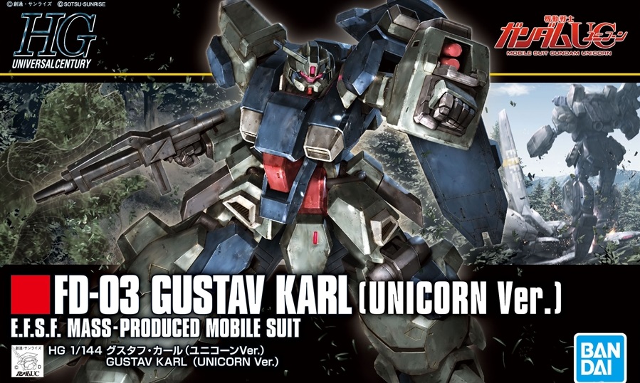 1/144 HGUC Gustav Karl (Unicorn Ver.)