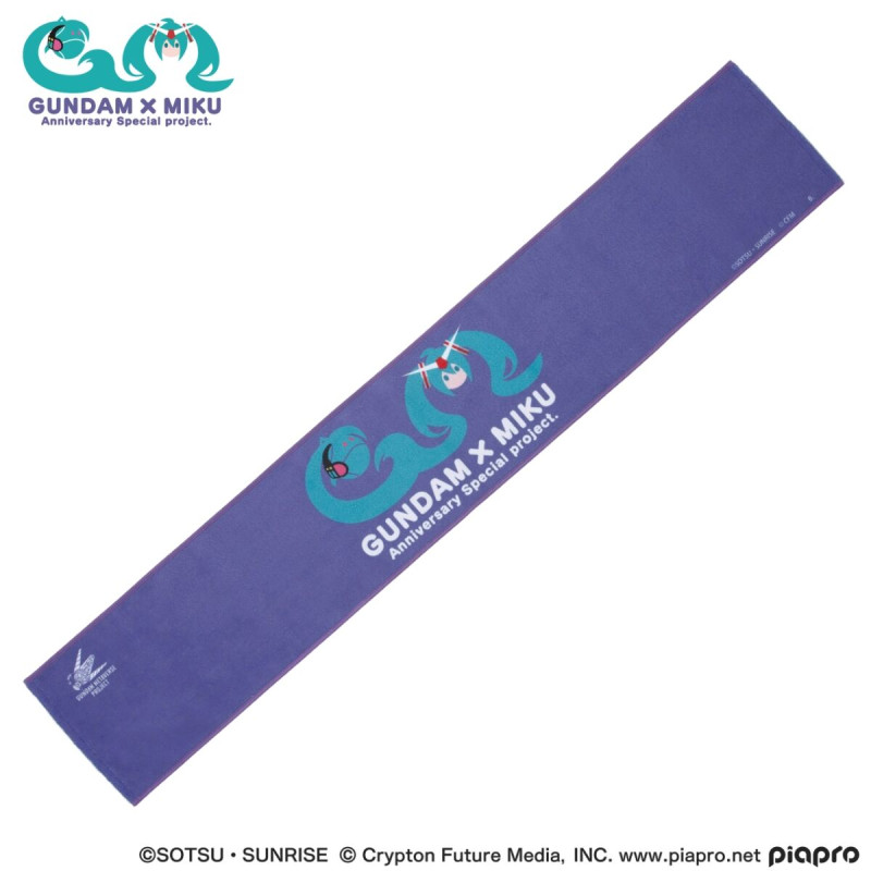 Gundam Hatsune Miku Anniversary Special Project Face Towel Polyester Cotton