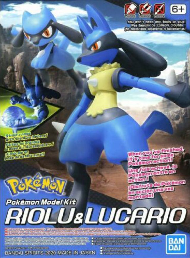 Riolu and Lucario 44 Pokemon Plamo