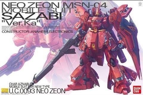 1/100 MG MSN-04 Sazabi Ver .Ka