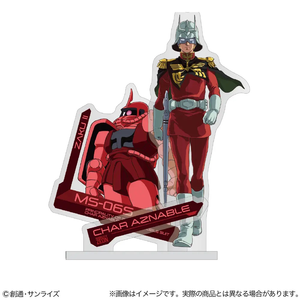 Gundam Stationery 13: Mobile Suit Gundam Acrylic Stand Char Aznable