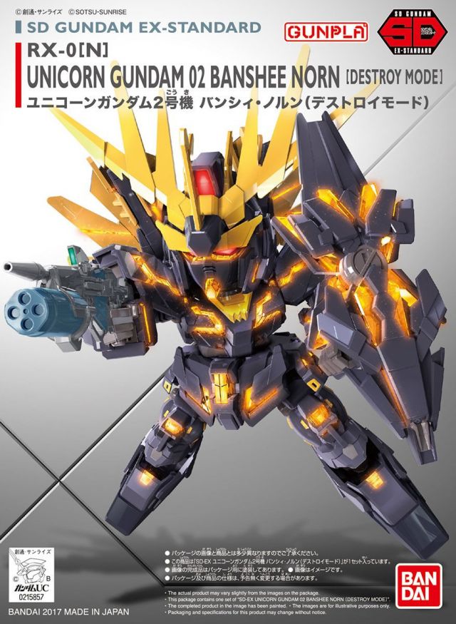 SD Gundam EX Standard Unicorn Gundam 2 Banshee Norn