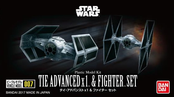 Star Wars Tie Advanced x1 & Fighter Set Vehicle Model 007