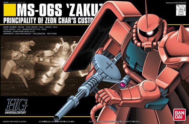 1/144 HGUC MS-06S Char's Zaku II 