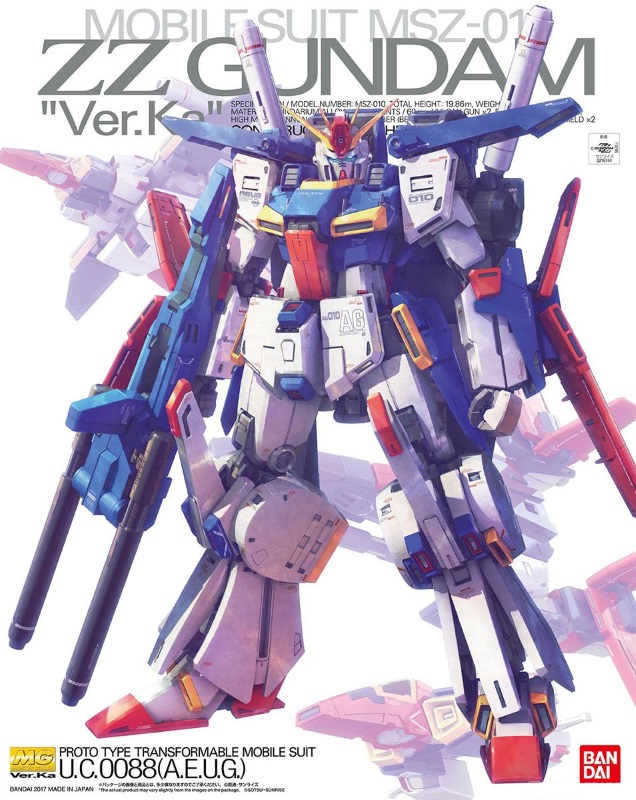 1/100 MG MSZ-010 ZZ Gundam (Ver Ka)