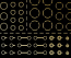 Accent Decal A Foil Gold (1 Sheet)