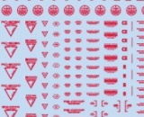 1/100 RB02 Caution Decal One Colour - Red 