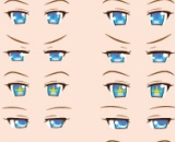 1/12 Custom Eye Decal 5-B (1 Sheet) 
