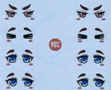1/12 Custom Eye Decal 8-A (1 Sheet) 