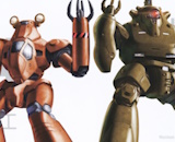 MODEROID HL-98 Hercules 21 & ASV99 Boxer: Alternate Color Ver. (Mobile Police Patlabor)