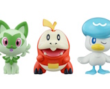 Pokemon Plamo Quick 18, 19, 20 Quaxly, Sprigatito, Fuecoco