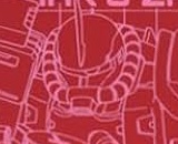 Gundam Stationery 12: Cutter Mat A4 Char's Zaku