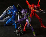 Rebuild of Evangelion ARTPLA EVA Unit-01, EVA Unit-02 and EVA Proto Type-00 Set of 3 Model Kits