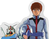 Gundam Stationery 13: Mobile Suit Gundam Acrylic Stand Amuro Ray