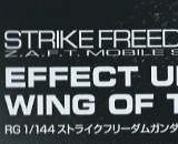 1/144 RG Strike Freedom Gundam Wings in the Sky Expansion Set